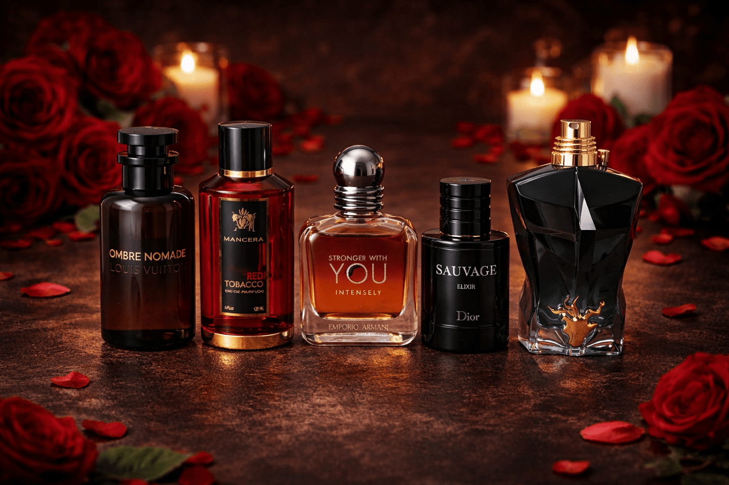 💙 Valentine Luxury Men Scent Bundle – 5 Мъжки Парфюма по 5 мл - L’ESSENCE